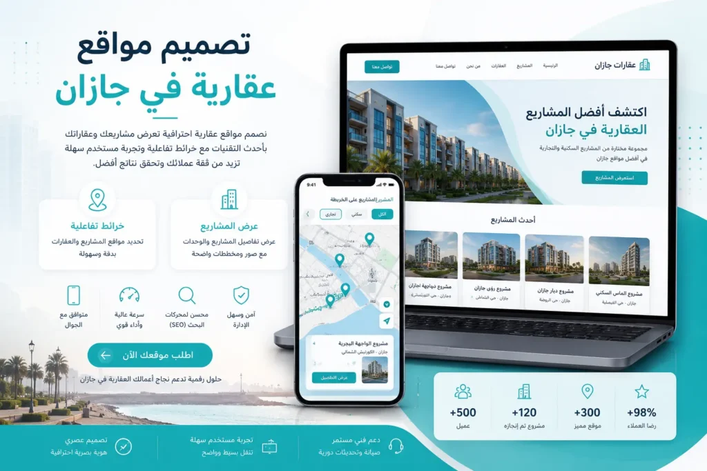 تصميم موقع عقارى