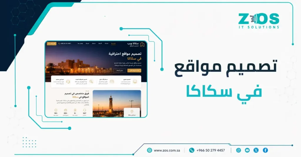 أفضل شركة تصميم مواقع في سكاكا لزيادة المبيعات والظهور في جوجل
