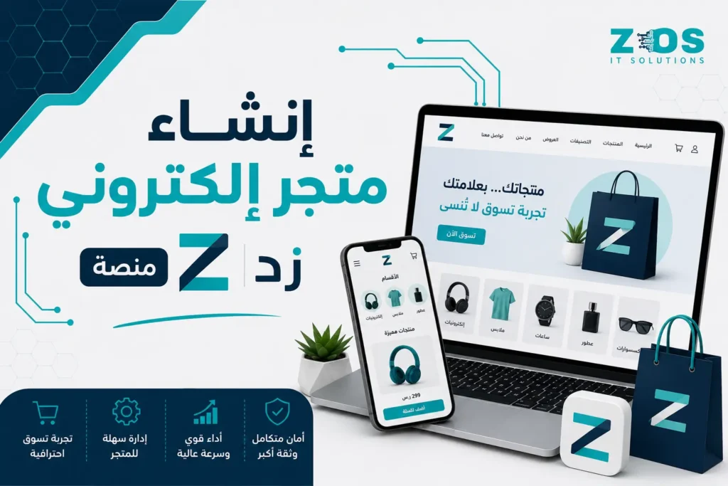 إنشاء متجر إلكتروني منصة زد