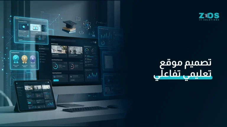 تصميم موقع تعليمي تفاعلي