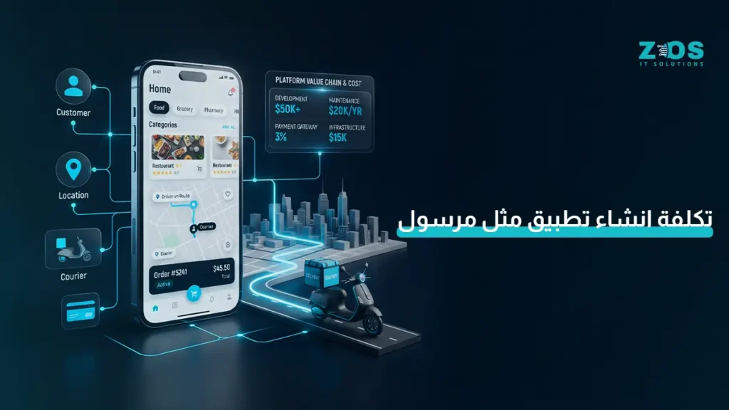 تكلفة إنشاء تطبيق مثل مرسول: اعرف ميزانية تطبيق التوصيل قبل التنفيذ